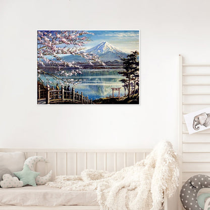 Under The Mount Fuji - Full Round Drill Diamond Painting 50*40CM