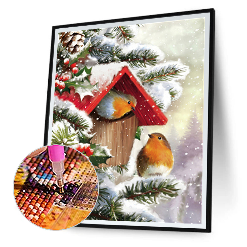 Garden Bird - Full Round Drill Diamond Painting 40*50CM