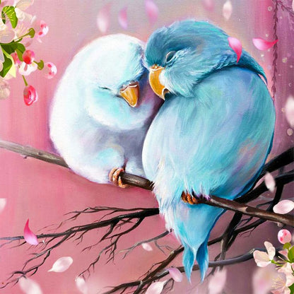 A Pair Of Parrots - Full Round Drill Diamond Painting 30*30CM