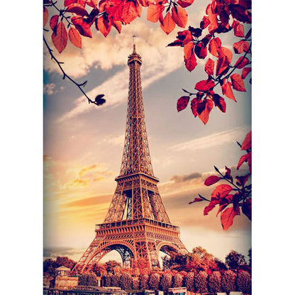 Eiffel Tower 30*40CM(Canvas) Full Round Drill Diamond Painting