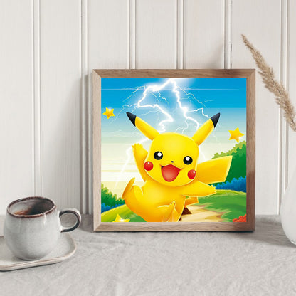 Pikachu 40*40CM(Canvas) Full Round Drill Diamond Painting