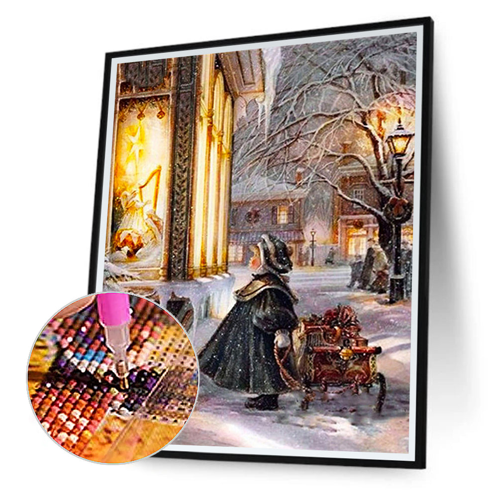 Christmas Children 40*50CM(Canvas) Full Round Drill Diamond Painting