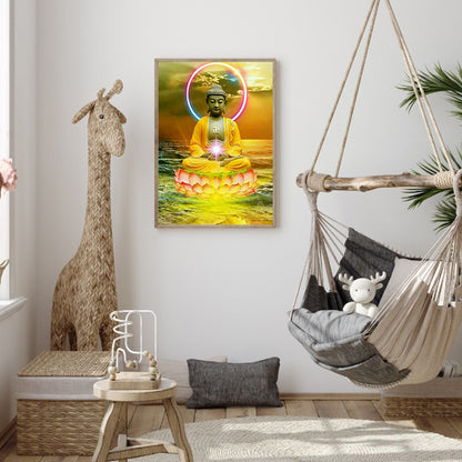 Buddha 40*50CM(Canvas) Full Round Drill Diamond Painting