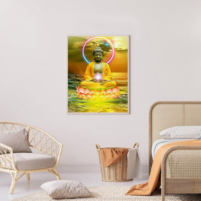 Buddha 40*50CM(Canvas) Full Round Drill Diamond Painting