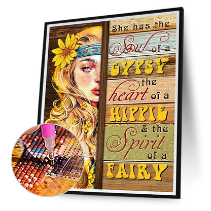 Calligraphy And Painting 40*50CM(Canvas) Full Round Drill Diamond Painting