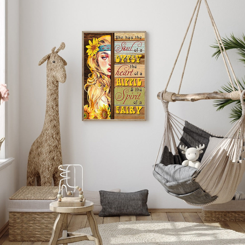 Calligraphy And Painting 40*50CM(Canvas) Full Round Drill Diamond Painting