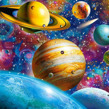 The Planet 50*50CM(Canvas) Full Round Drill Diamond Painting