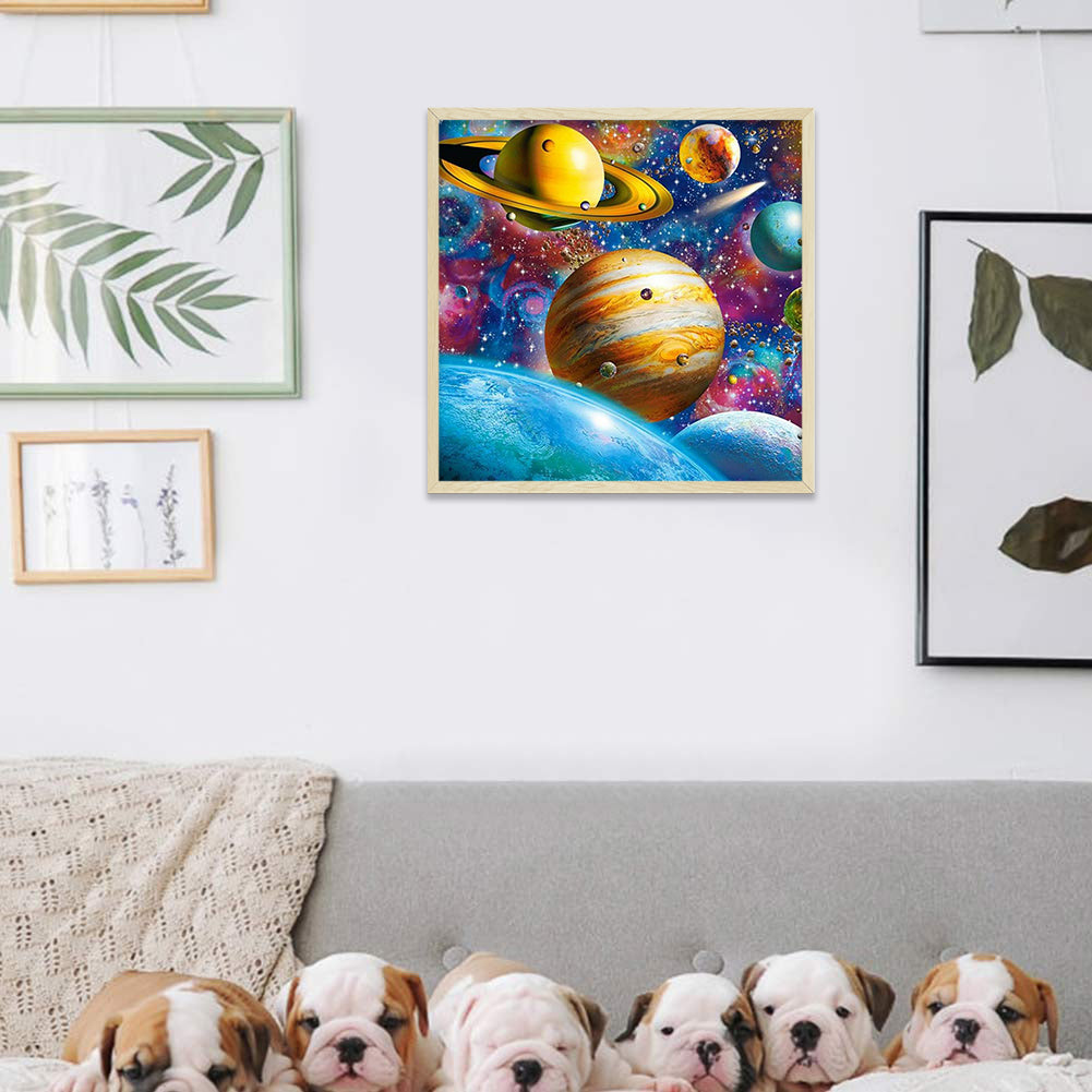 The Planet 50*50CM(Canvas) Full Round Drill Diamond Painting