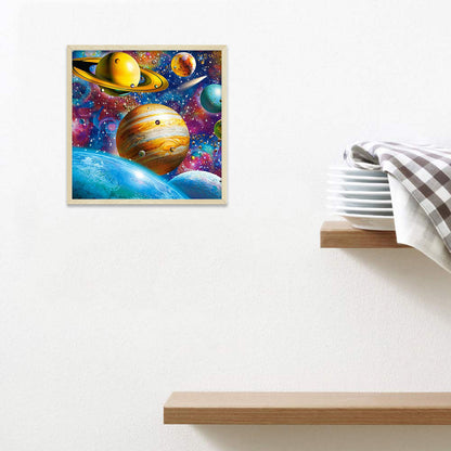 The Planet 50*50CM(Canvas) Full Round Drill Diamond Painting
