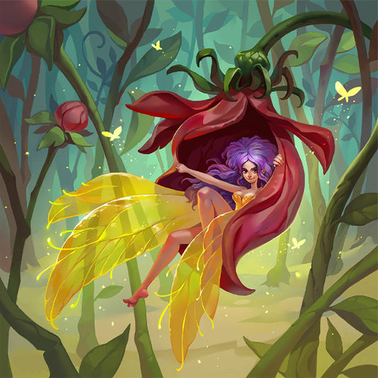 Petal Princess - Full Round Drill Diamond Painting 30*30CM