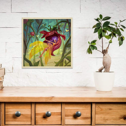 Petal Princess 30*30CM(Canvas) Full Round Drill Diamond Painting