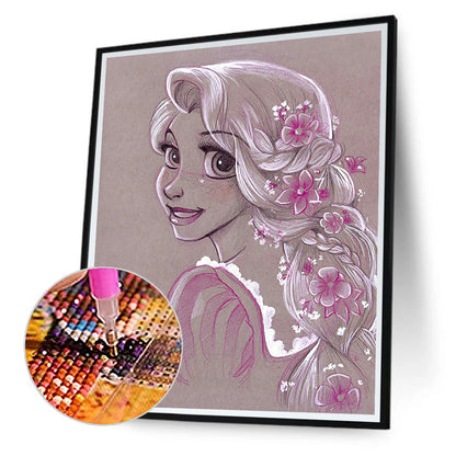 Princess Rapunzel - Full Round Drill Diamond Painting 40*50CM