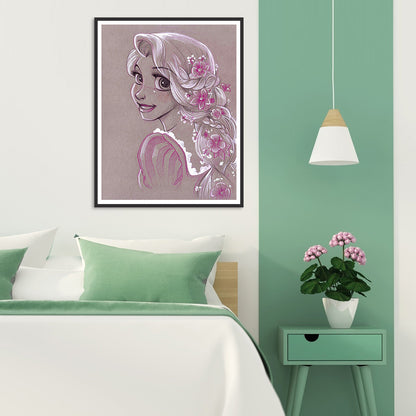 Princess Rapunzel - Full Round Drill Diamond Painting 40*50CM