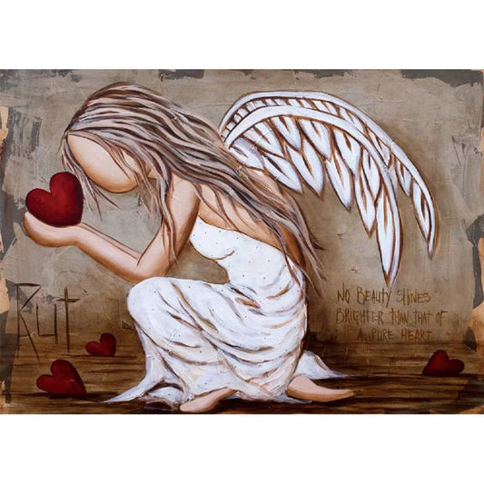 Faceless Angel - Full Round Drill Diamond Painting 40*30CM