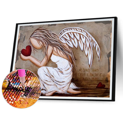 Faceless Angel 40*30CM(Canvas) Full Round Drill Diamond Painting