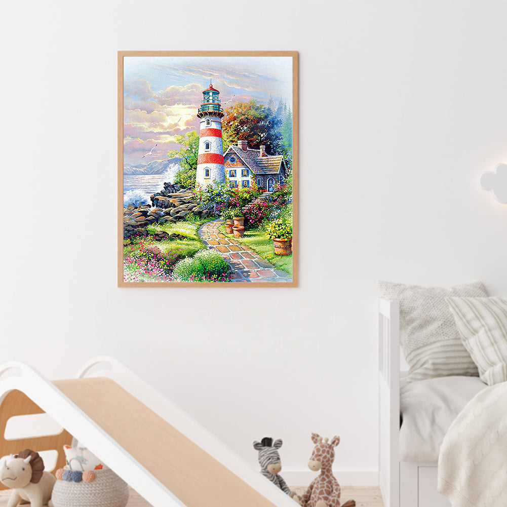 Lighthouse 30*40CM(Canvas) Full Square Drill Diamond Painting