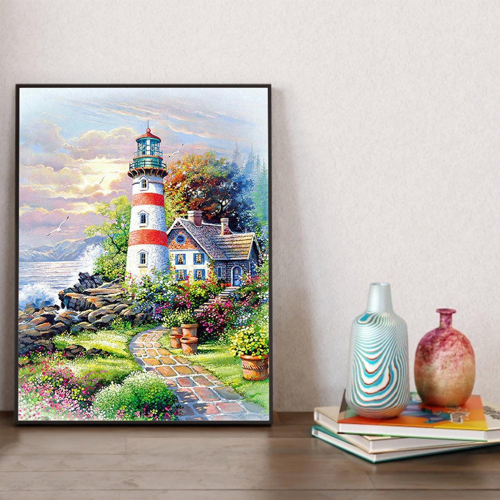 Lighthouse 30*40CM(Canvas) Full Square Drill Diamond Painting