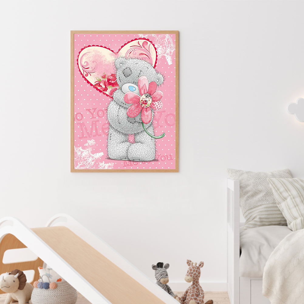 Cartoon Bear 30*40CM(Canvas) Full Square Drill Diamond Painting