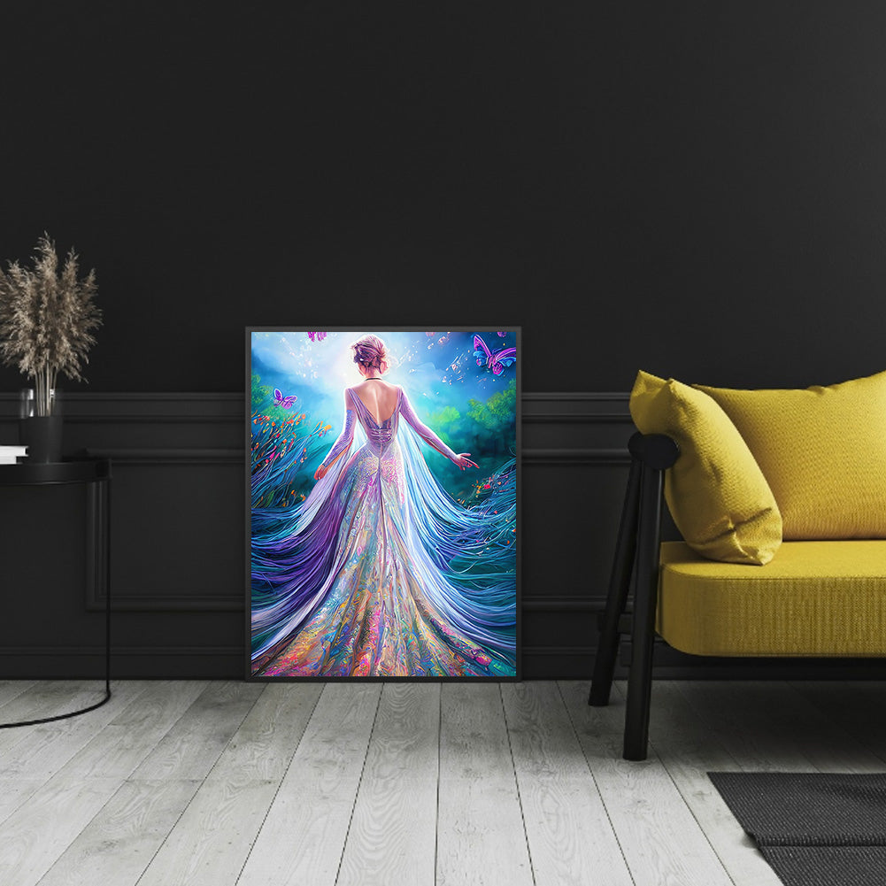 Mermaid Princess - Full Round Drill Diamond Painting 30*40CM