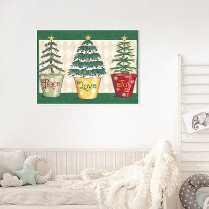 Christmas Tree 40*30CM(Canvas) Full Round Drill Diamond Painting