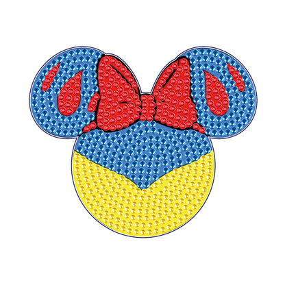 DIY Diamonds Mosaic Cup Cushion Anti-scald Wooden Cartoon Cup Mat for Kids Gifts