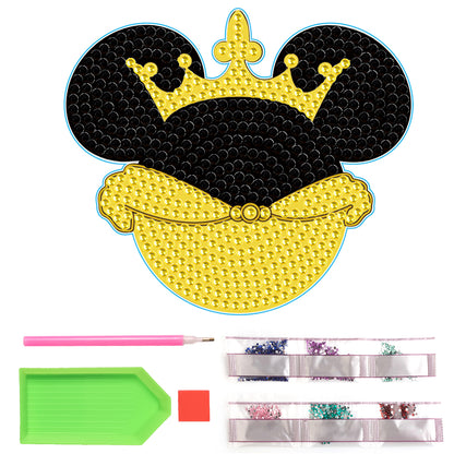 DIY Diamonds Mosaic Cup Cushion Anti-scald Wooden Cartoon Cup Mat for Kids Gifts