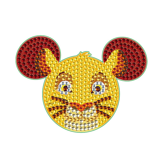 DIY Diamonds Mosaic Cup Cushion Anti-scald Wooden Cartoon Cup Mat for Kids Gifts