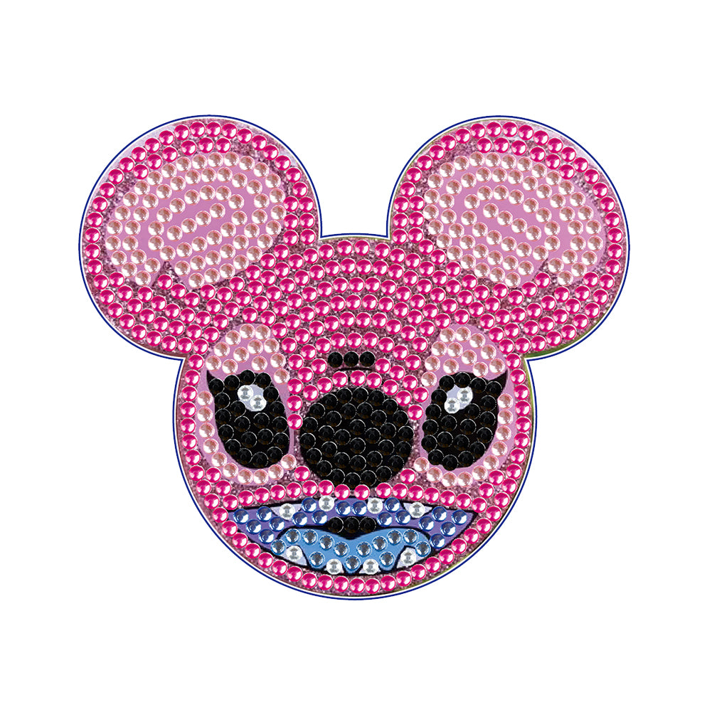 DIY Diamonds Mosaic Cup Cushion Anti-scald Wooden Cartoon Cup Mat for Kids Gifts