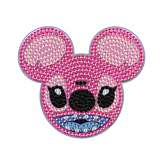 DIY Diamonds Mosaic Cup Cushion Anti-scald Wooden Cartoon Cup Mat for Kids Gifts