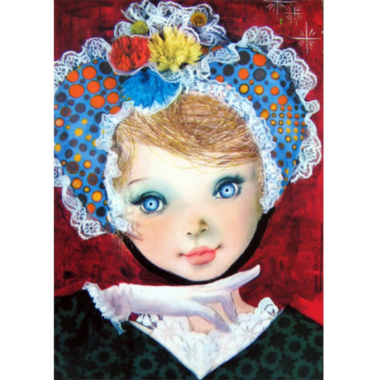 Cartoon Little Girl - Full Round Drill Diamond Painting 30*40CM