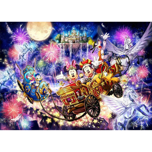 Disney Carriage 40*30CM(Canvas) Full Round Drill Diamond Painting