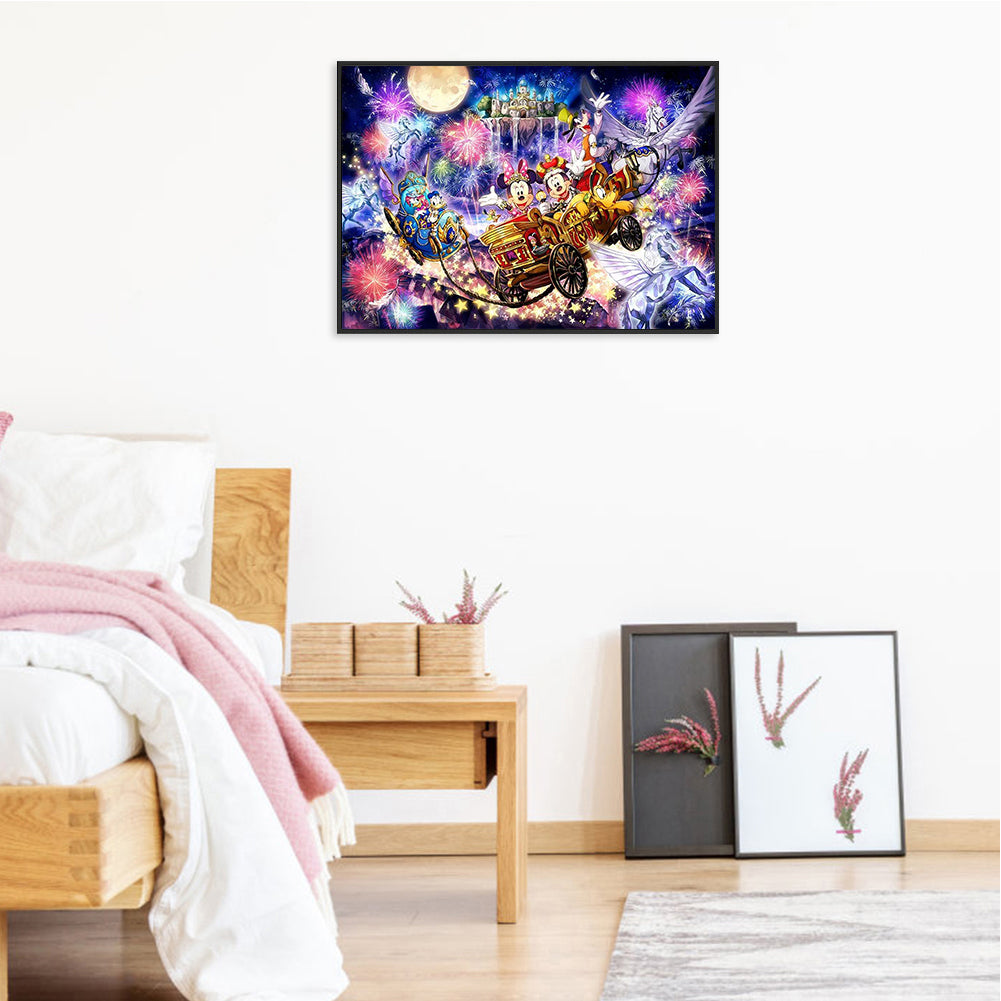 Disney Carriage 40*30CM(Canvas) Full Round Drill Diamond Painting
