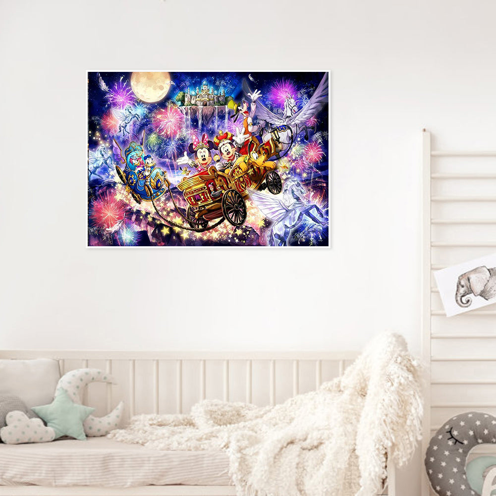 Disney Carriage 40*30CM(Canvas) Full Round Drill Diamond Painting