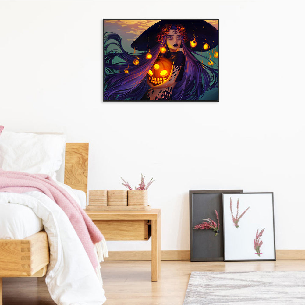 The Witch - Full Round Drill Diamond Painting 50*30CM