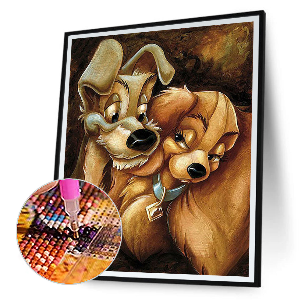 Beagle 40*50CM(Canvas) Full Round Drill Diamond Painting