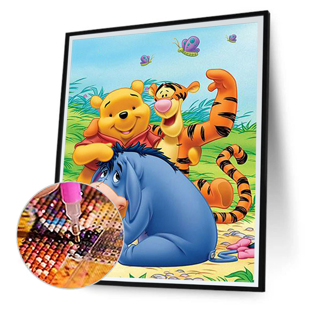 Winnie The Pooh 40*50CM(Canvas) Full Round Drill Diamond Painting