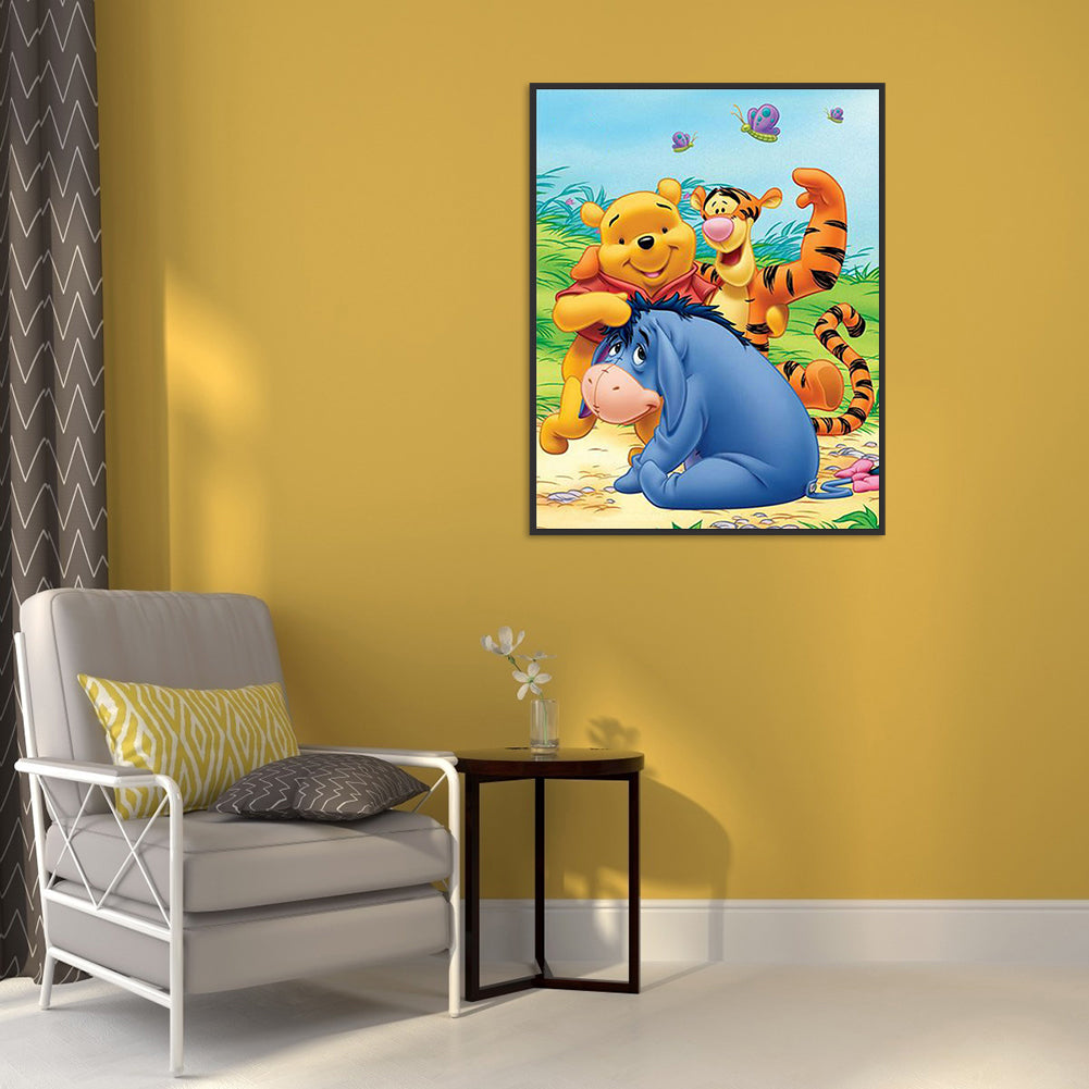 Winnie The Pooh 40*50CM(Canvas) Full Round Drill Diamond Painting