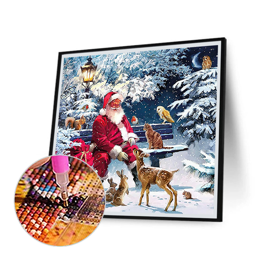 Santa Feeding Doves - Full Square Drill Diamond Painting 50*50CM