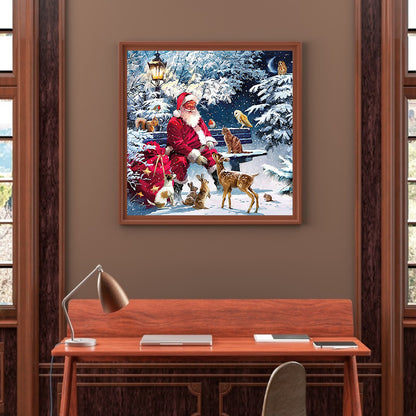 Santa Feeding Doves - Full Square Drill Diamond Painting 50*50CM
