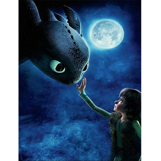 How To Train Your Dragon 40*50CM(Canvas) Full Square Drill Diamond Painting