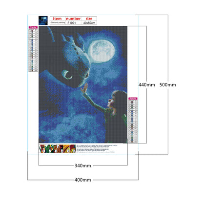How To Train Your Dragon 40*50CM(Canvas) Full Square Drill Diamond Painting