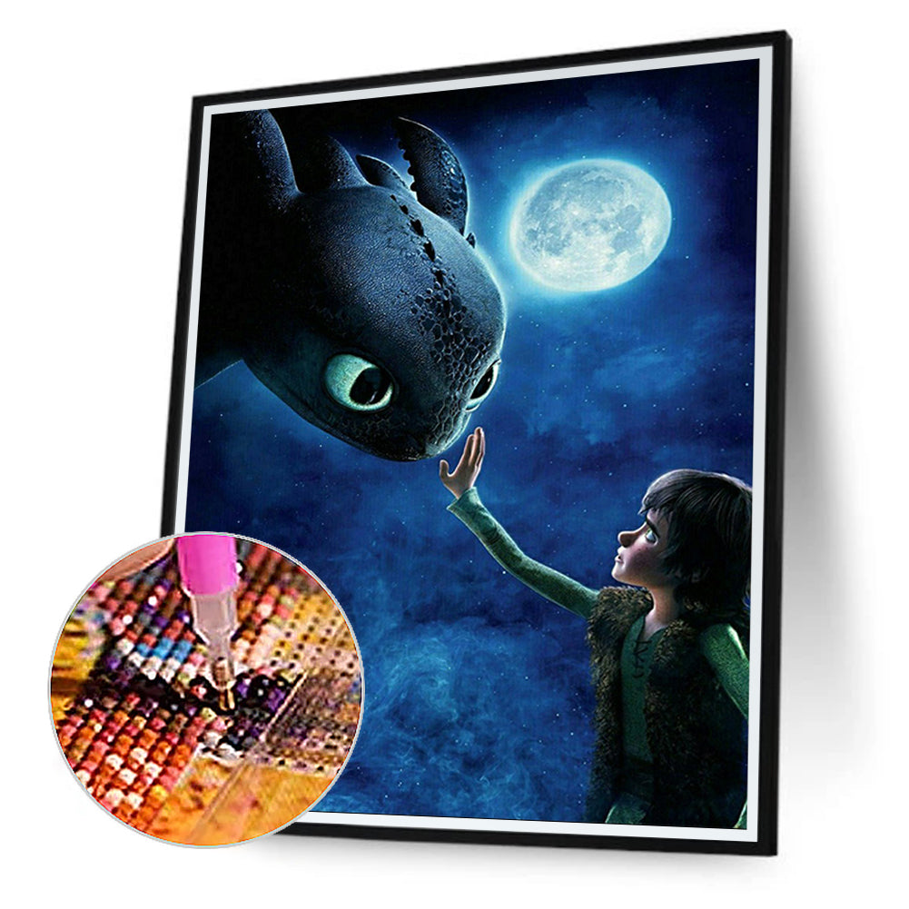 How To Train Your Dragon 40*50CM(Canvas) Full Square Drill Diamond Painting