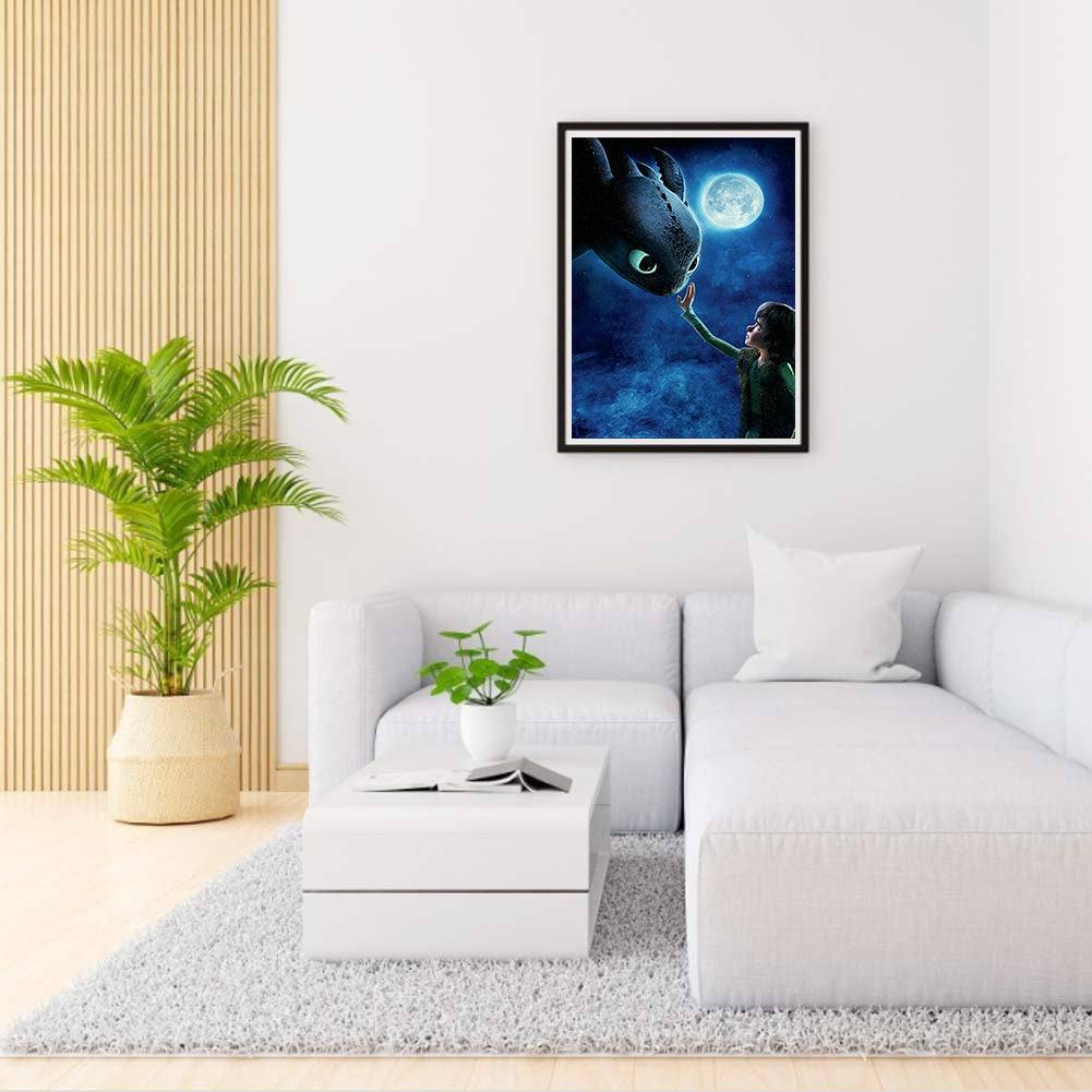 How To Train Your Dragon 40*50CM(Canvas) Full Square Drill Diamond Painting
