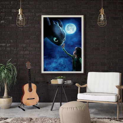How To Train Your Dragon 40*50CM(Canvas) Full Square Drill Diamond Painting