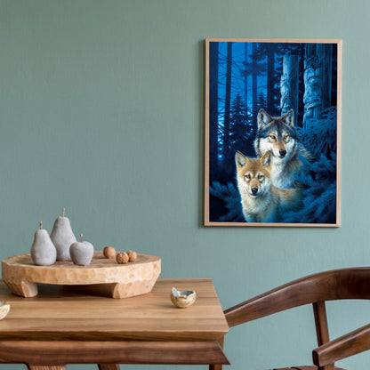 Wolf - Full Round Drill Diamond Painting 30*40CM