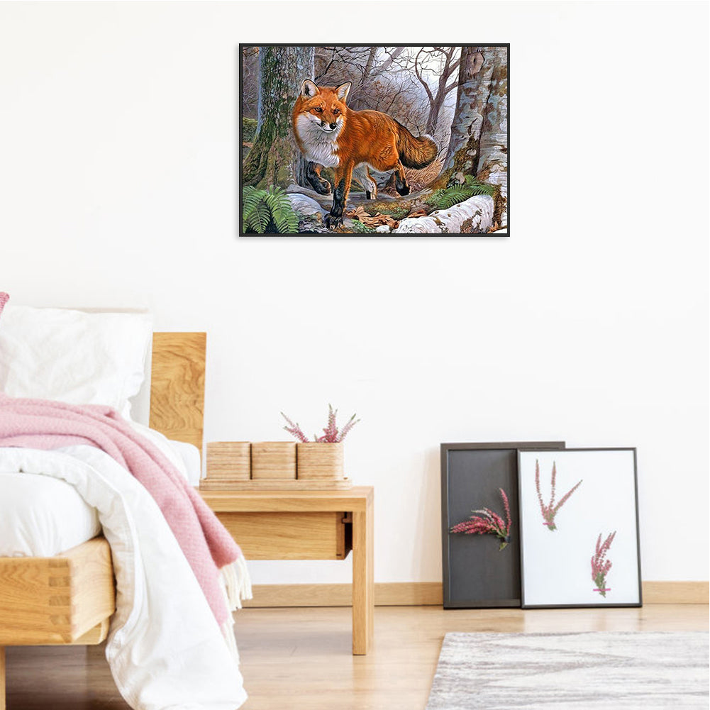 Forest Fox - Full Square Drill Diamond Painting 50*40CM