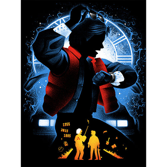 Back To The Future - Marty Mcfly Silhouette - Full Square Drill Diamond Painting 30*40CM