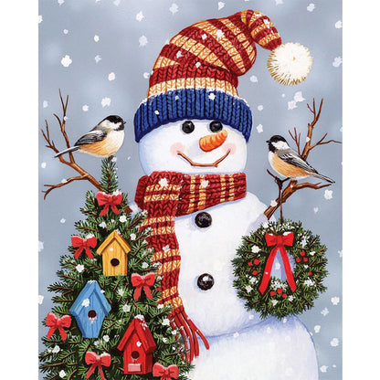 Christmas Snowman - Full Square Drill Diamond Painting 50*60CM