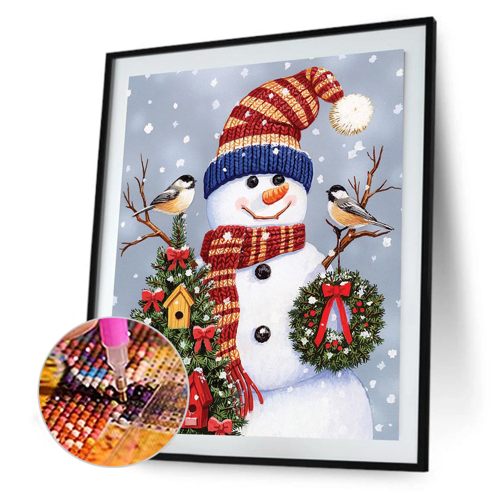 Christmas Snowman - Full Square Drill Diamond Painting 50*60CM