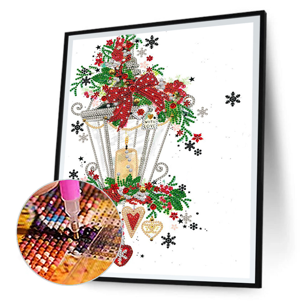 Christmas Atmosphere - Special Shaped Drill Diamond Painting 30*40CM